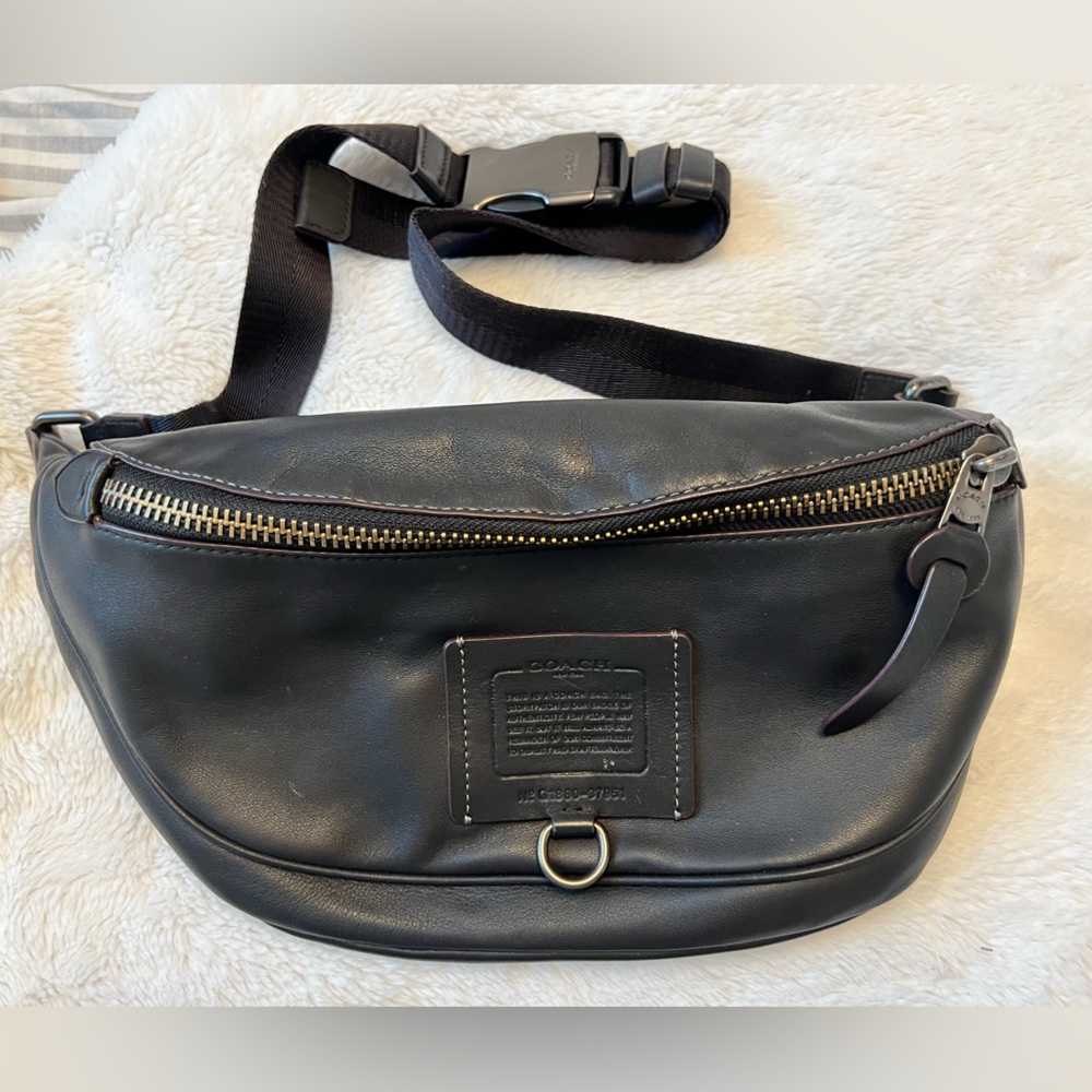 Coach leather belt bag